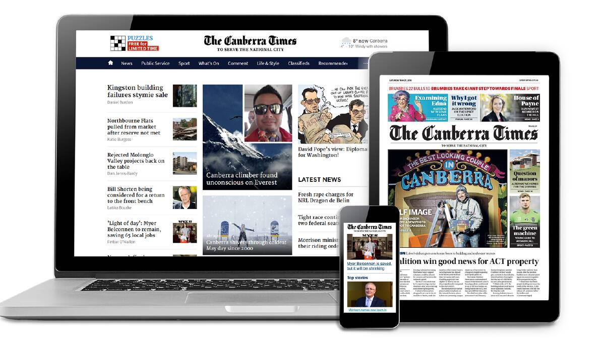 How to get unlimited access to The Canberra Times