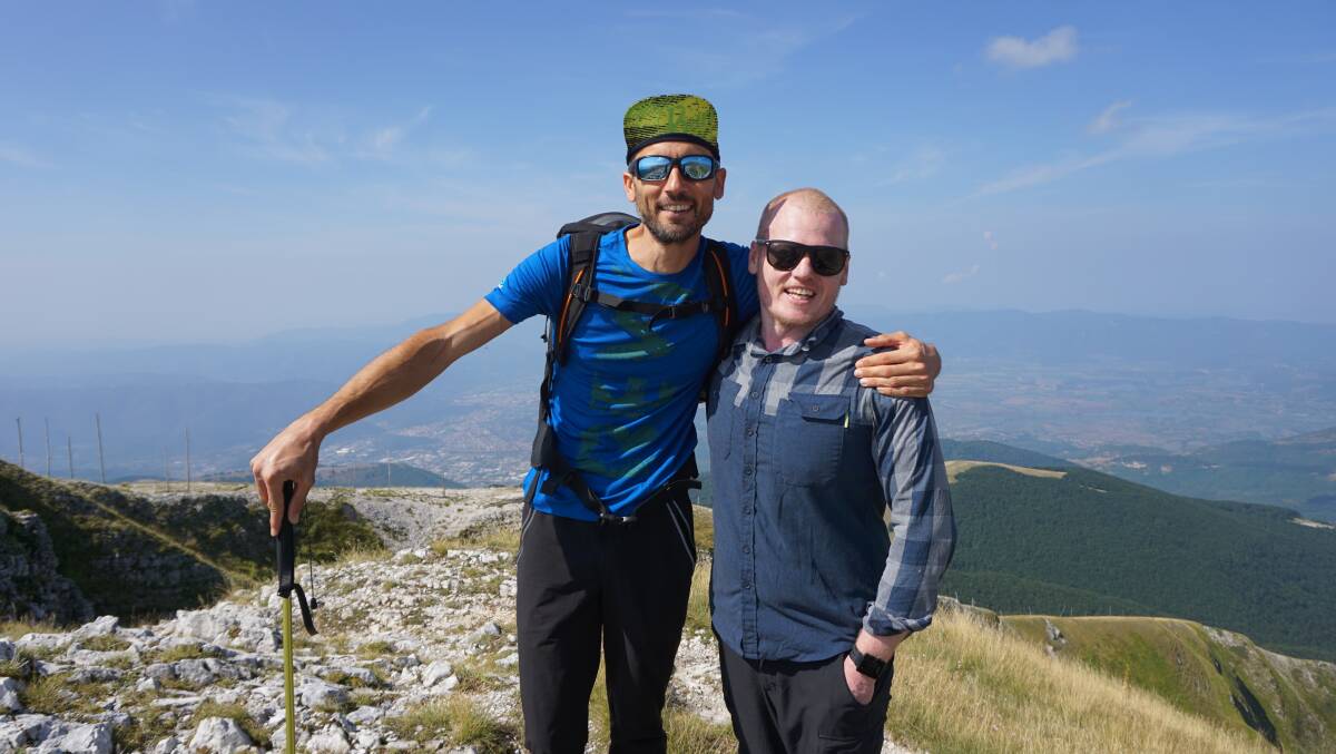 Twenty-two years on, two host brothers climbing Monte Terminillo in central Italy.