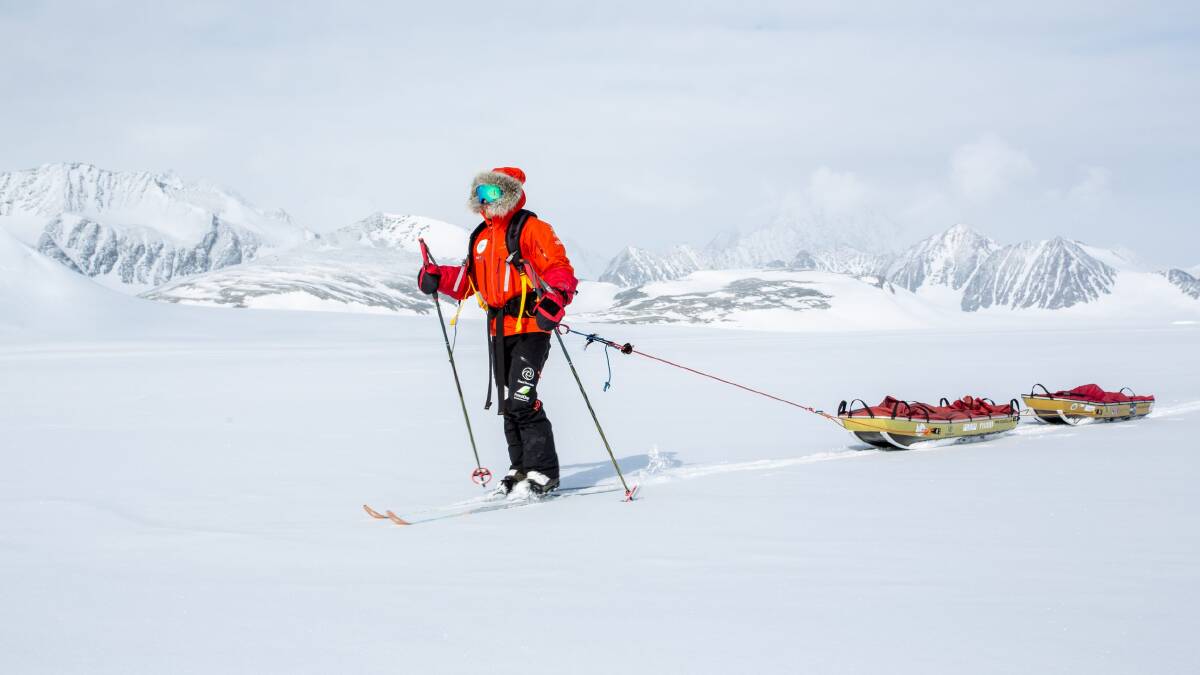 Dr Gareth Andrews, pictured, and Dr Richard Stephenson travelled 1400km over 66 days. Picture supplied