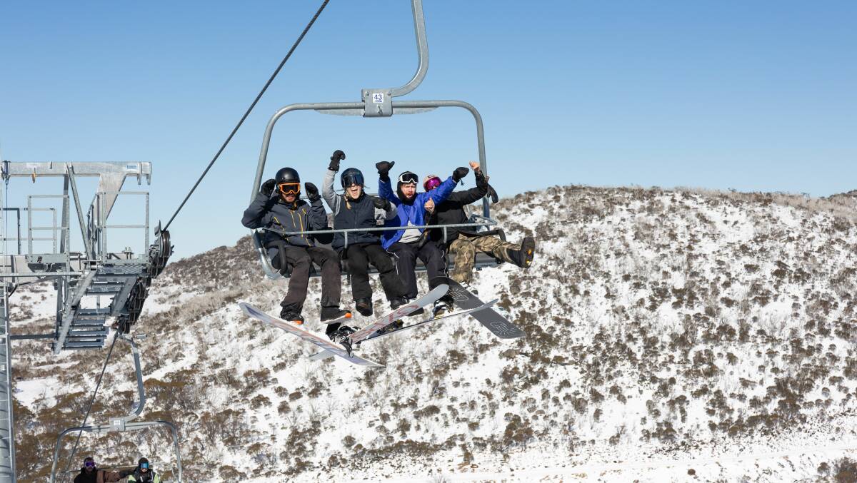 Skiers enjoying the conditions at Perisher this week. Picture supplied