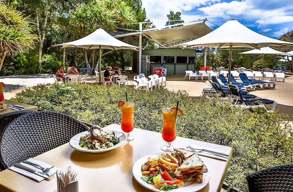 Kingfisher Bay Resort on Queensland's K'gari (Fraser Island) offers $10 food and beverage vouchers for every day you go without housekeeping. Picture: Supplied