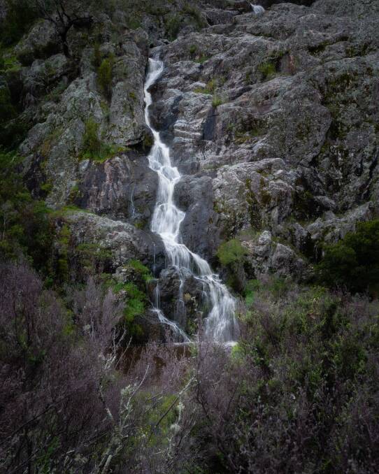 Rob Roy Falls located only a couple of kilometres from the Canberra suburb of Banks. Picture: Andrew May
