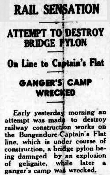 The explosion made front-page news in The Canberra Times on January 24, 1939.