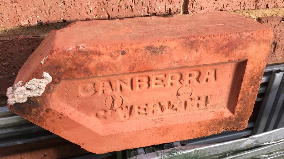 Rohan Goyne's Canberra red brick. Have you got one? Picture: Rohan Goyne