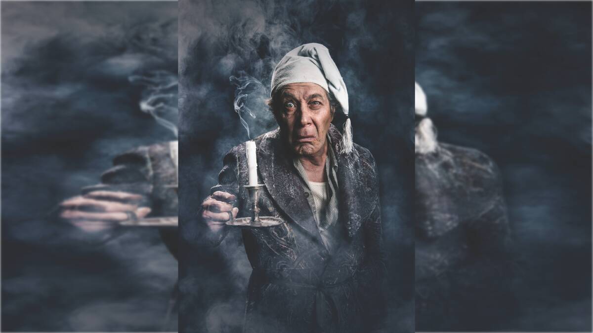 Eugene Gilfedder as Scrooge. Picture by Dylan Evans