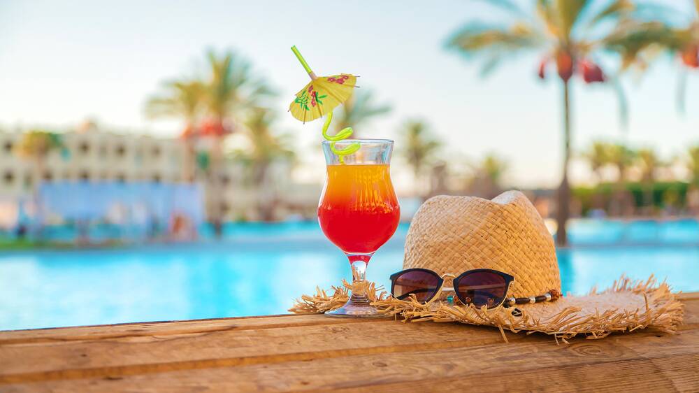 A cocktail by the pool, minus the hangover. Picture Shutterstock 