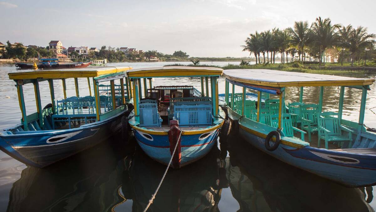 Take a boat ride on the water around Hoi An.
