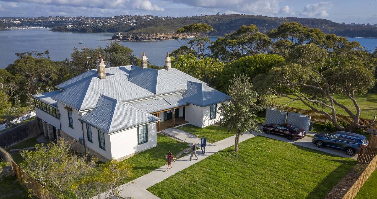 Middle Head Officers Quarters is now open to the public for short stays. Picture: Gareth Pickford/ NPWS)