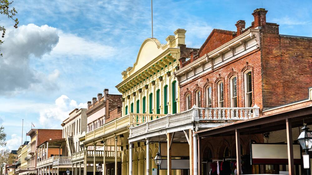 Colonial architecture in the Old Sacramento Historic District. Picture Shutterstock 