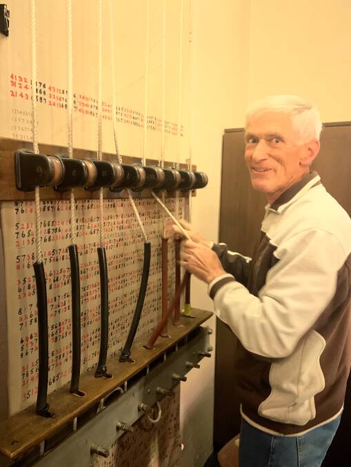 Charles Body has been ringing the Ellacombe Chimes at St John's for more than 50 years. Picture: Tim the Yowie Man