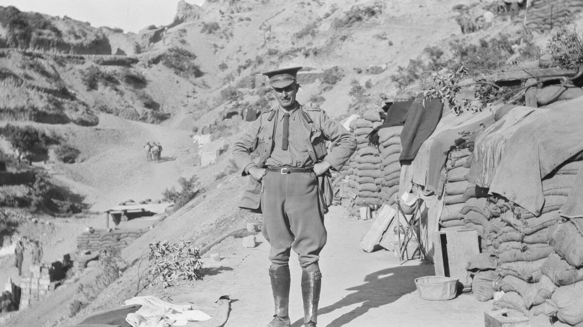 Major General Legge on the Gallipoli Peninsula, Turkey, in October 1915 where he was in charge of the 2nd Australian Division. Picture: Australian War Memorial #G01131