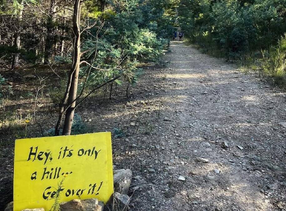 The sign in Kowen Forest. Picture: Rachael Coghlan