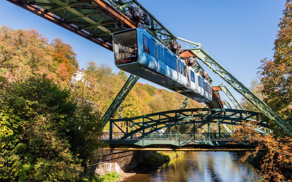 Wuppertal's 'flying train' still services the German city. Picture: Shutterstock
