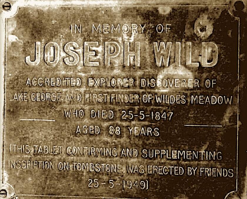 Joseph Wild was the first burial in the Bong Bong Church Graveyard near Moss Vale. Picture by Tim the Yowie Man