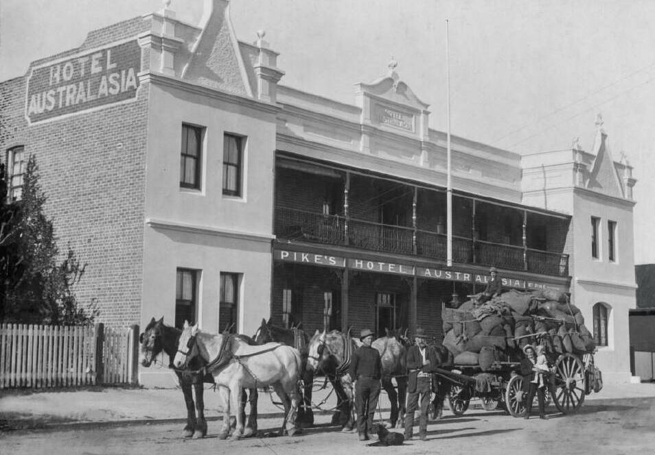Hotel Australasia was built for entrepreneur Sabina Pike in 1904. Picture supplied