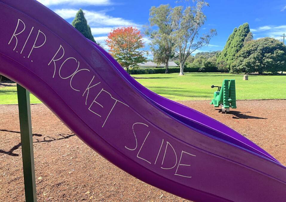 Almost 30 years on, Mittagong locals still miss the rocket slide. Picture: Tim the Yowie Man