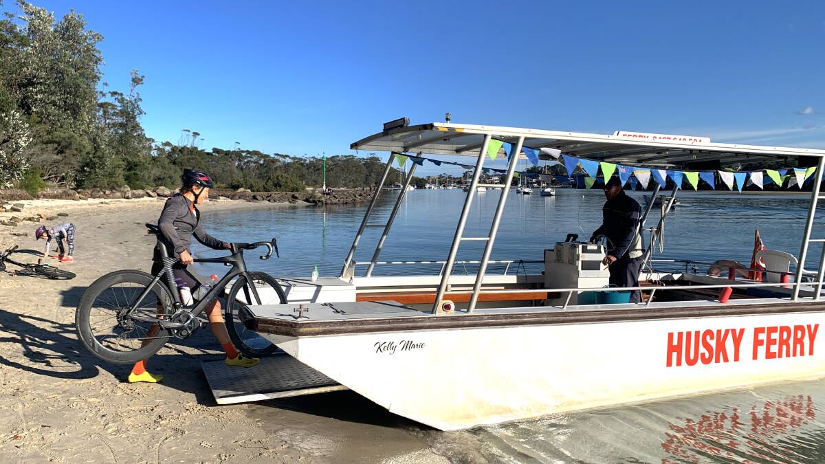 Loading bikes up on the Husky Ferry. Picture: Tim the Yowie Man