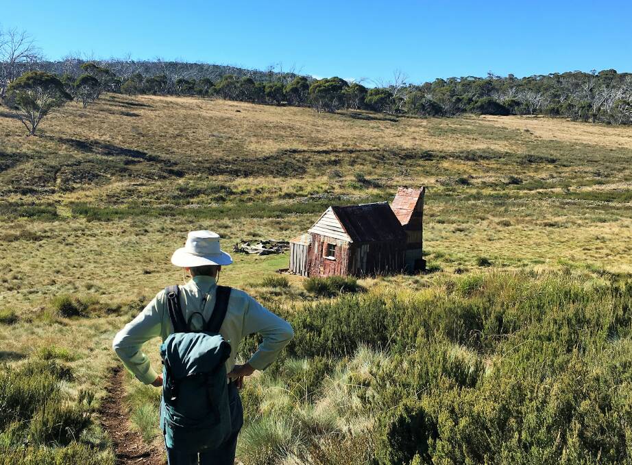  Four Mile Hut stands out among the desolate landscape of this remote valley in Northern Kosciuszko National Park. Picture: Tim the Yowie Man