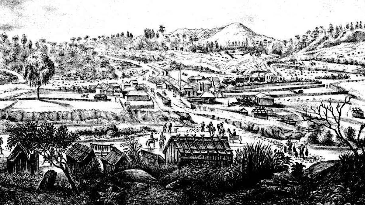 Mongarlowe village circa 1870. Image from Illustrated Sydney News