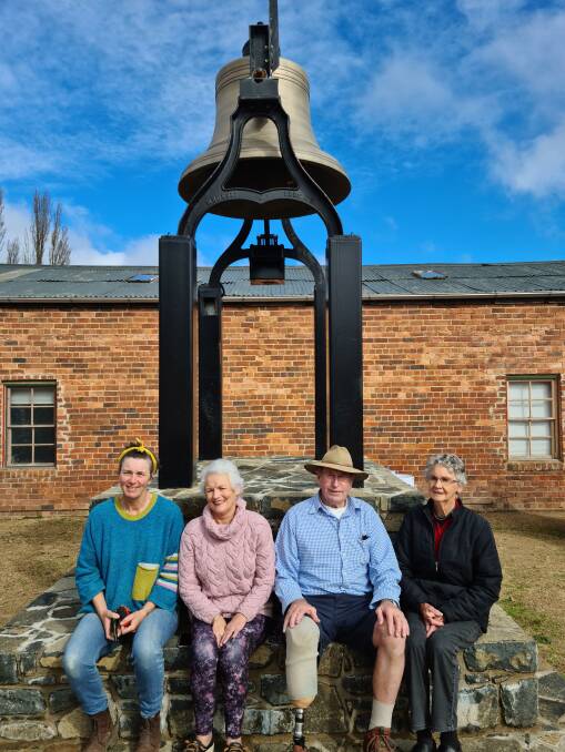 Howard Charles with fellow Nimmity-Bell committee members Kate Waldren, Isabel Harrington and Margaret Weston. Picture: Dave Moore