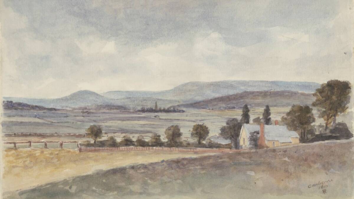A watercolour of the old post office, by Robert Hay.