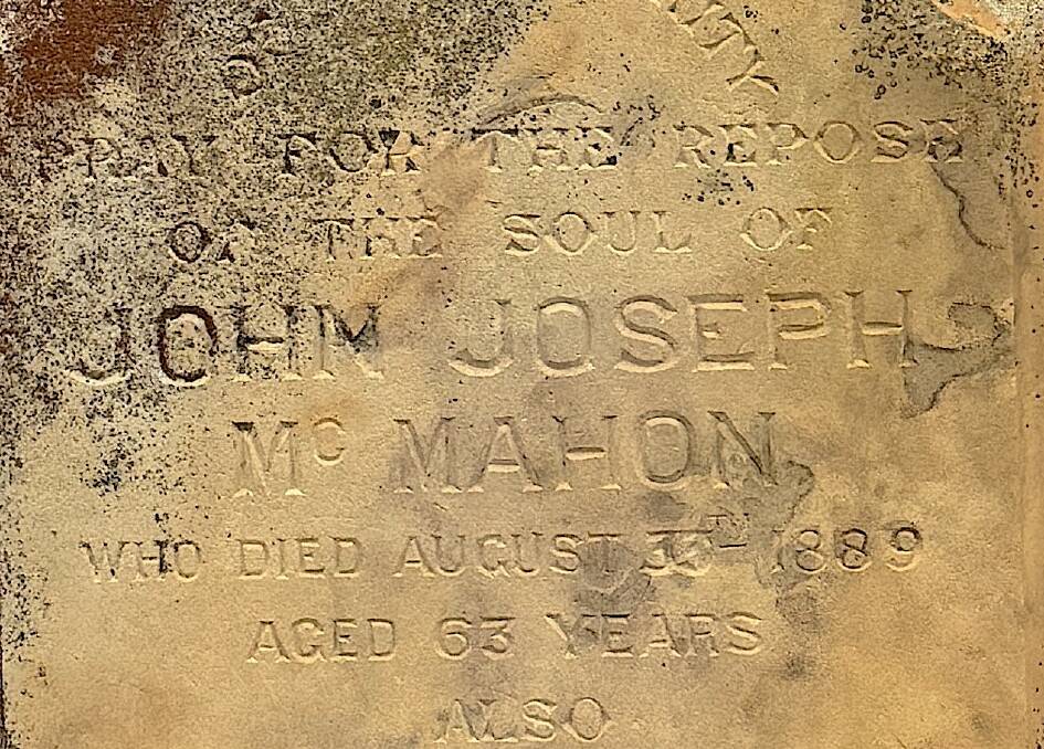 According to the inscription on his grave, Jack McMahon died on August 33th. Picture by Tim the Yowie Man