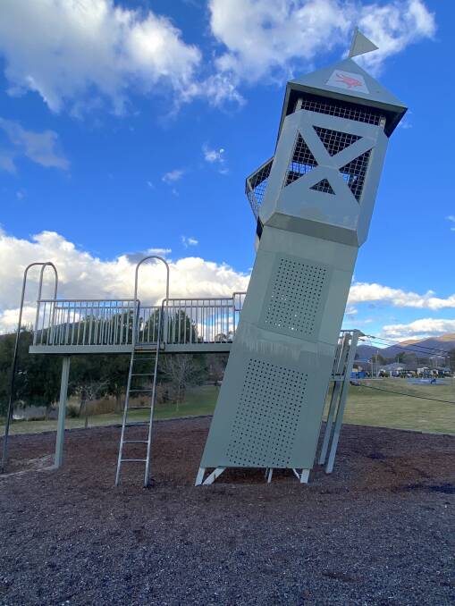 The steel tower is "one of the ACT's best-known pieces of play equipment". Picture by Ti m the Yowie Man