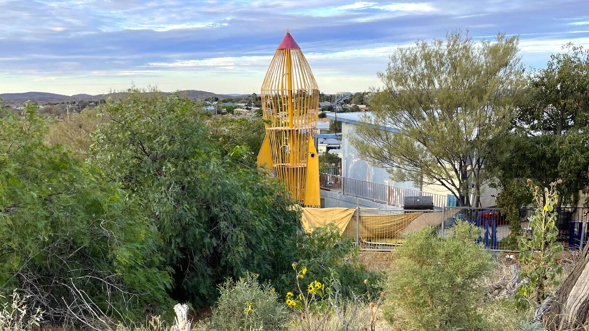 A rocket slide found in Broken Hill. Picture: Ian Thompson