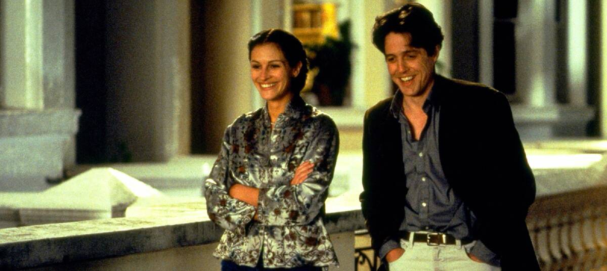 Anna (Julia Roberts) and Will (Hugh Grant) had a classic 'meet cute' in the film Notting Hill. Picture: Supplied