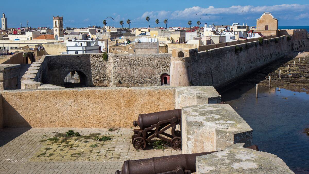 The fortifications of the Portuguese fort of Mazagan in El Jadida. Picture by Michael Turtle