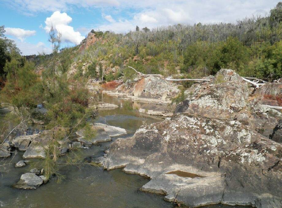 Lower Molonglo Gorge near Queanbeyan. Picture: TAMS