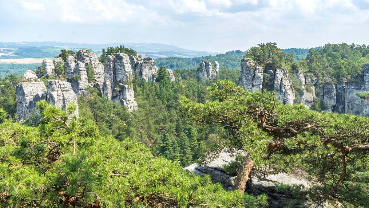 Bohemian Paradise features dramatic rock formations. 