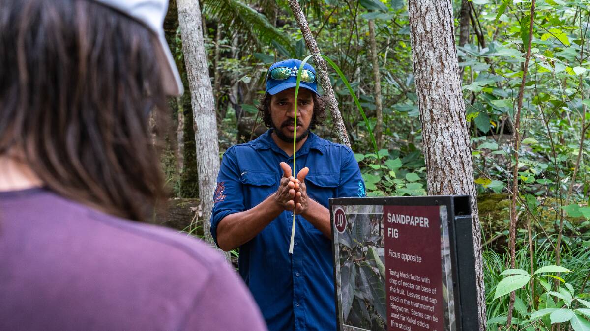 A tour of the Mandingalbay wetlands with local guide Vincent Mundraby.
