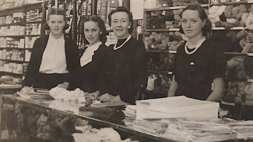 Staff at JB Youngs in Kingston in the early 1940s. Picture: Mike Edwards