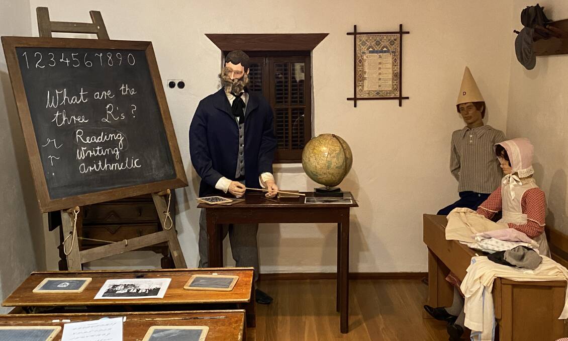 A display inside the schoolhouse, which has been turned into a museum. Picture by Tim the Yowie Man