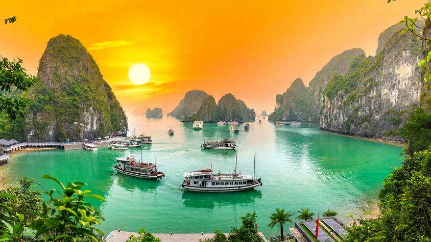 Vietnam's Halong Bay is a World Heritage Site. Picture Shutterstock