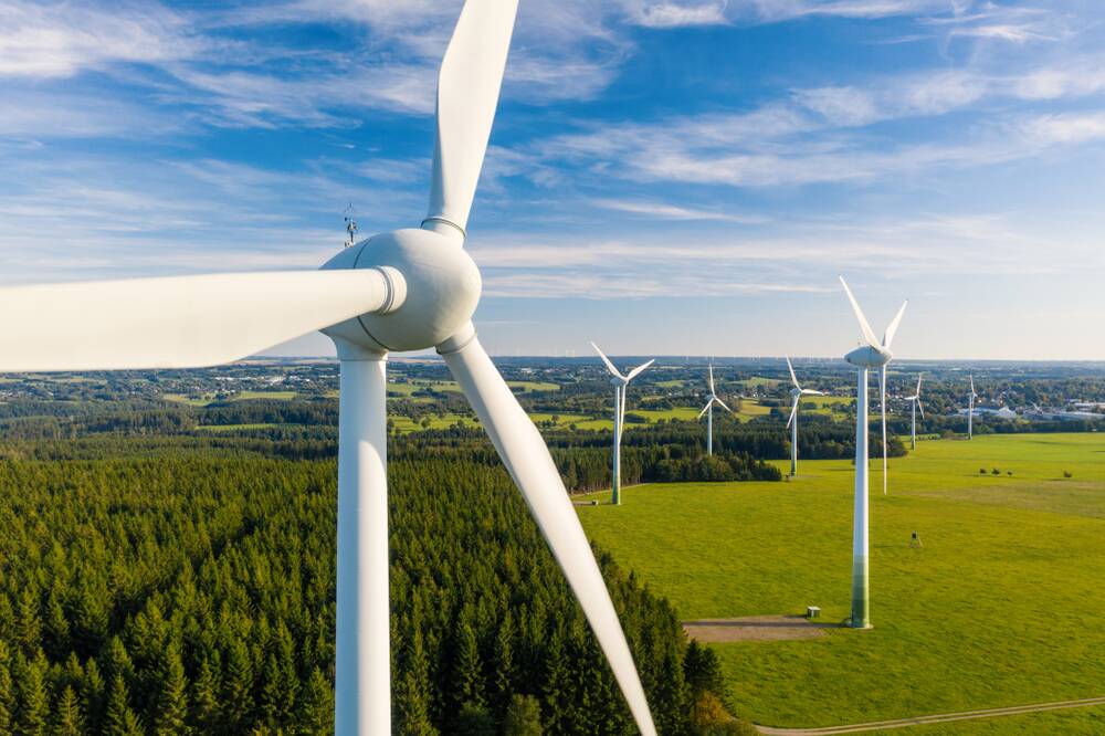Although most of the energy inputs to manufacturing wind turbines and solar panels are derived from fossil fuels in most of the world, this is changing rapidly. Picture: Shutterstock