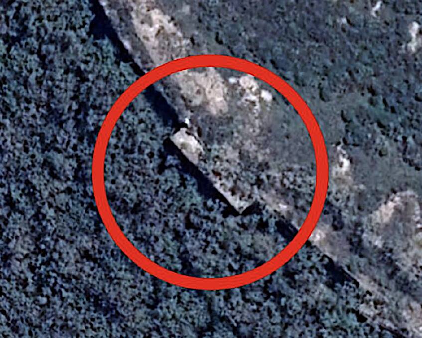 Can you see the rectangular-shaped formation? Picture: supplied