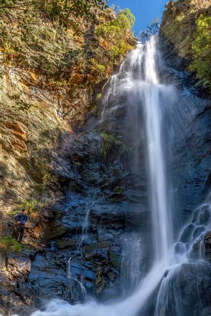 Pierces Creek Falls in the ACT. Picture: Paul Burbidge-Smith