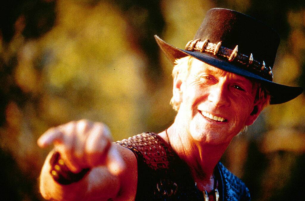 A scene from Crocodile Dundee, a film featuring in the National Film and Sound Archives' online collection. Picture: Getty Images
