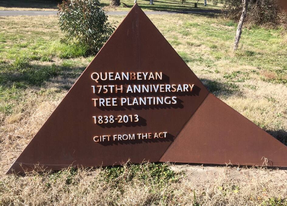 Canberra's gift to Queanbeyan. Picture: Bill Weatherstone