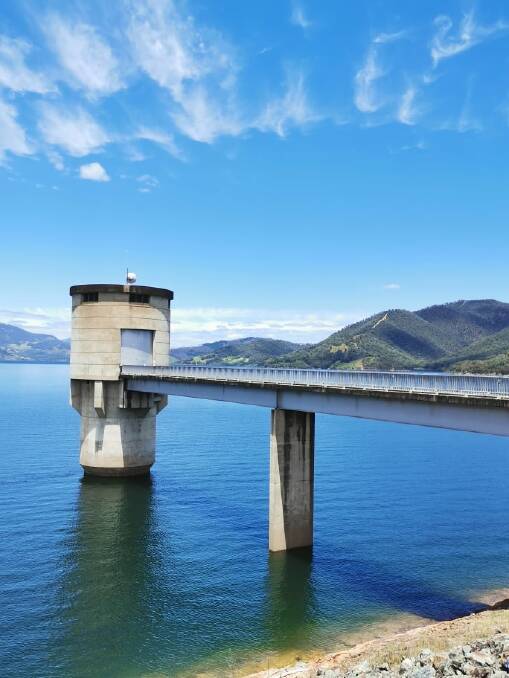Blowering Dam near Tumut. Picture: Matthew Higgins