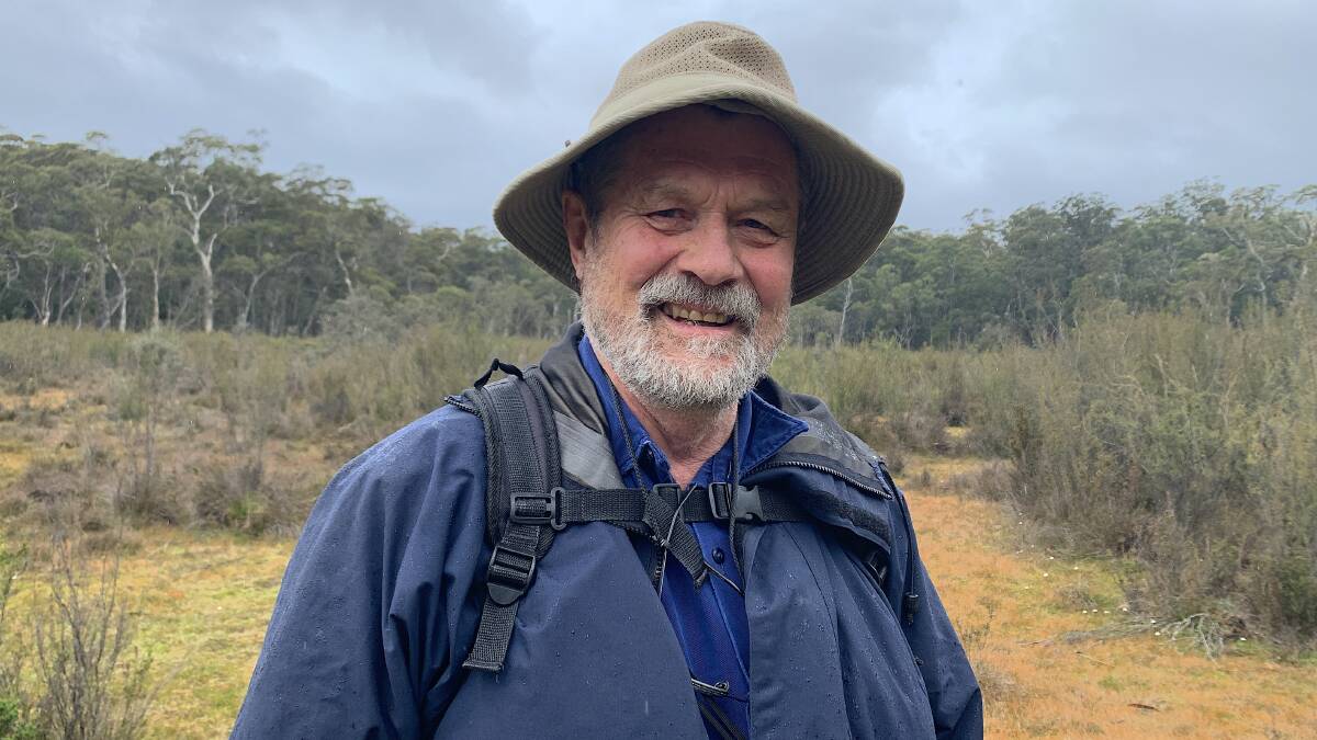 Naturalist John Blay in the field. Picture: Tim the Yowie Man