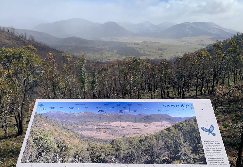 A view from Hospital Hill into the heart of Namadgi National Park. PIcture: Tim the Yowie Man
