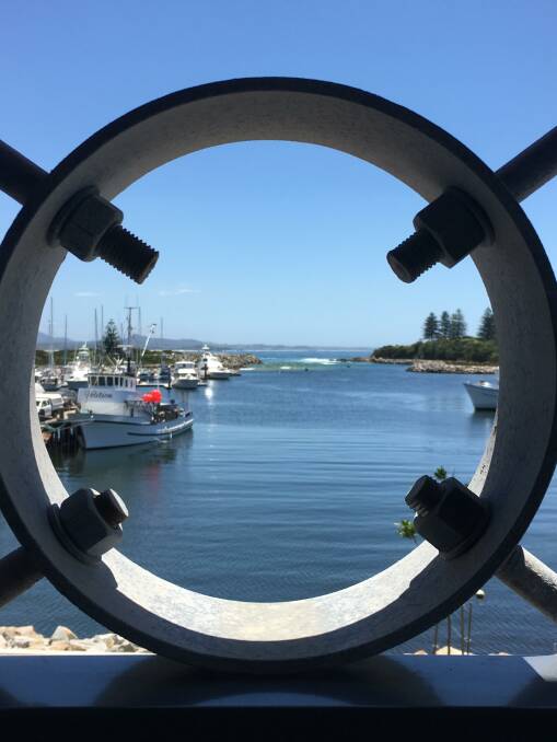 View from the upstairs balcony of the building at the Bermagui Fishermens Wharf. Picture: Tim the Yowie Man