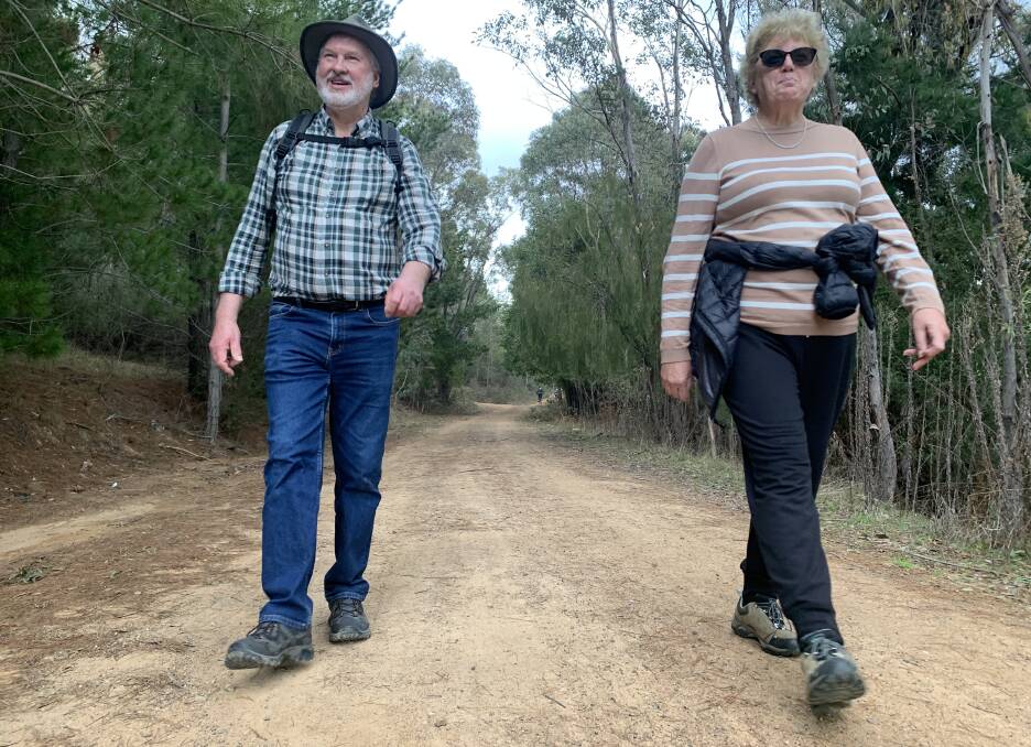 Brent and Lee-Ann Dawson drove all the way from Bendigo this week to visit Sherwood. Picture by Tim the Yowie Man