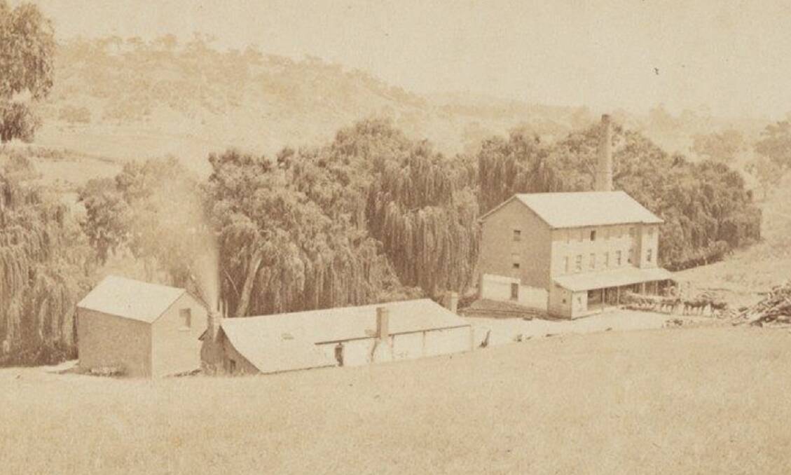Watson's Mill built opposite Cliftonwood in the early 1840s was destroyed by floods less than 30 years later. Picture by Howard and Shearsby