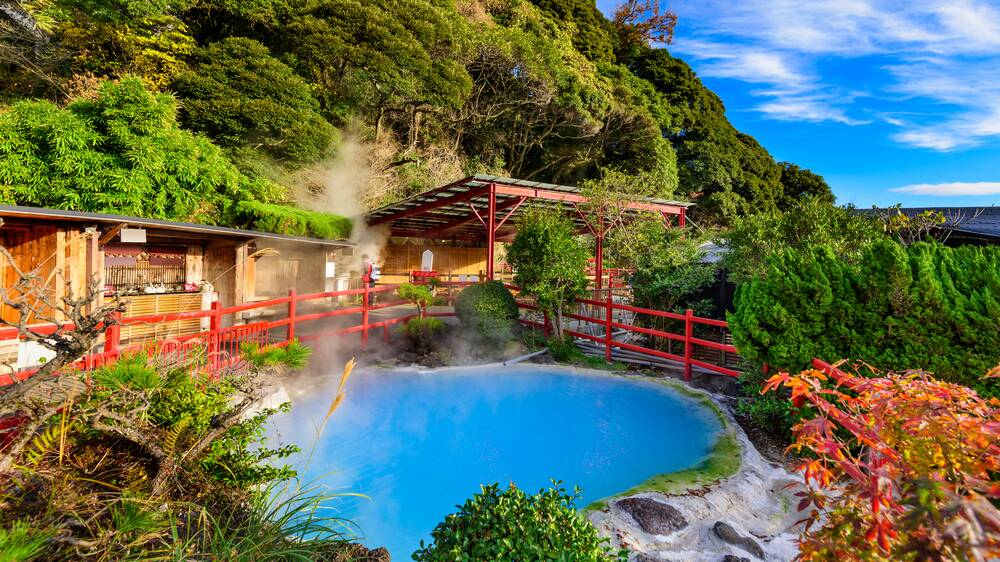 Hot springs in Beppu, on the southern island of Kyushu. Picture Shutterstock