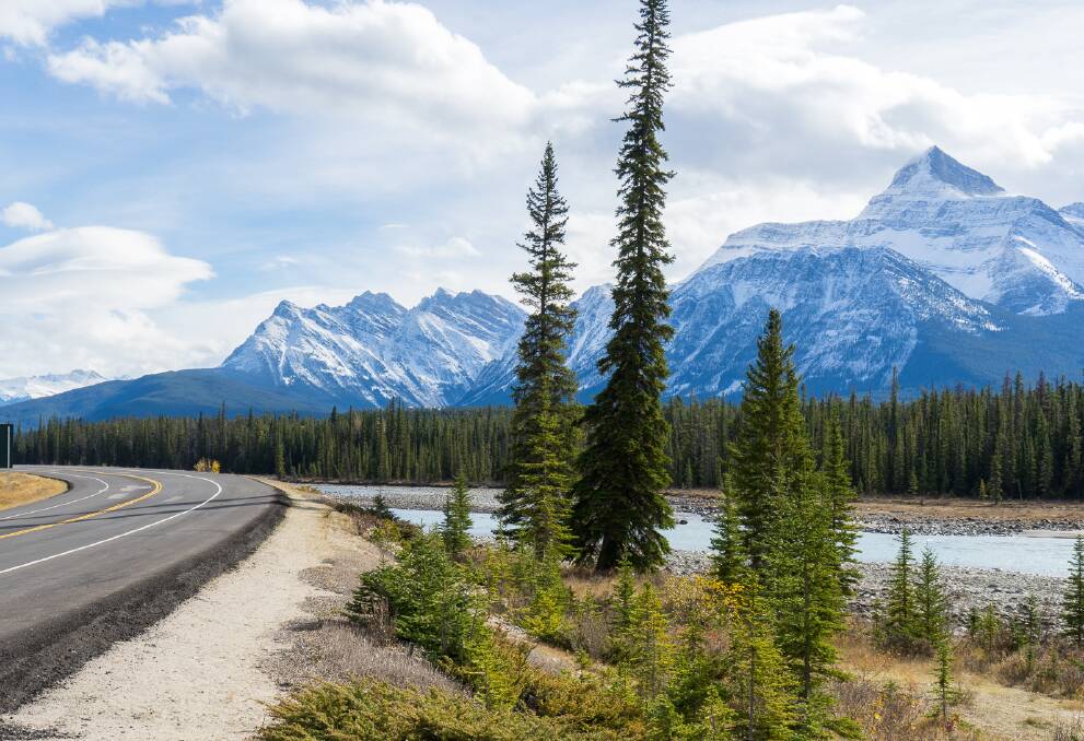 The Icefields Parkway follows the Athabasca River for much of its route. Picture by Michael Turtle