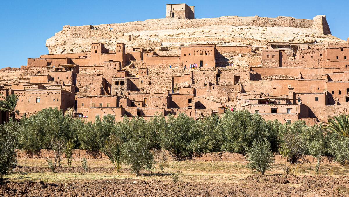The earthen fortress of Ait Ben Haddou is often used as a backdrop for movies. Picture by Michael Turtle